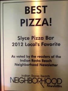 Slyce Pizza Bar 2012 Local's Favorite