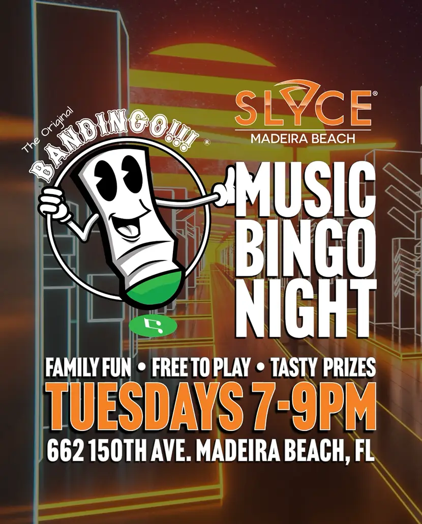 Bandingo Music Bingo Music Bingo at SLYCE Madeira Beach